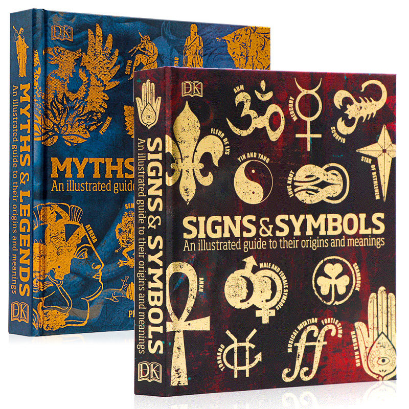 DK百科全书2册符号与象征神话与传说英文原版Signs and Symbols/Signs and Symbols经典神话宗教符号含义图解秘密语言指南科普读物