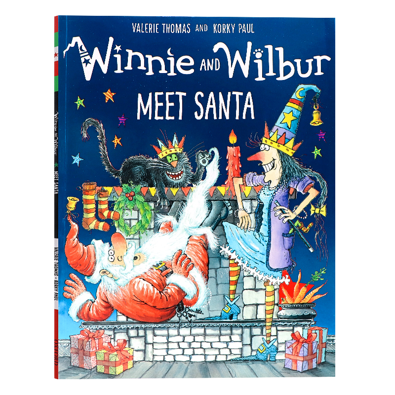 英文原版绘本 Winnie and Wilbur Meet Santa女巫温妮绘本系列 遇见圣诞老人 吴敏兰书单温妮女巫魔法绘本图画书平装 牛津出版社