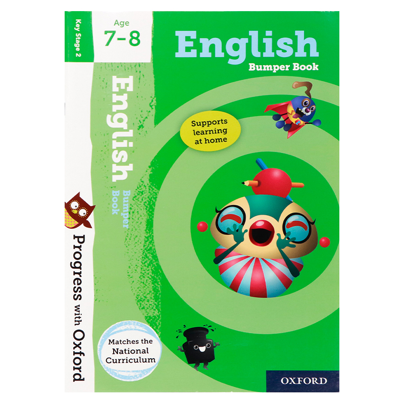 牛津英语 7-8岁 Progress with Oxford: English Age 7-8 英文原版  儿童课外阅读 英语启蒙 早期学习阶段提高英语技能 奖励机制