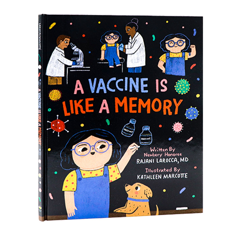 为什么要打疫苗 A Vaccine Is Like a Memory 英文原版 儿童精装科普绘本 知识百科图画书 疫苗的重要性 疫苗是如何保护你的身体