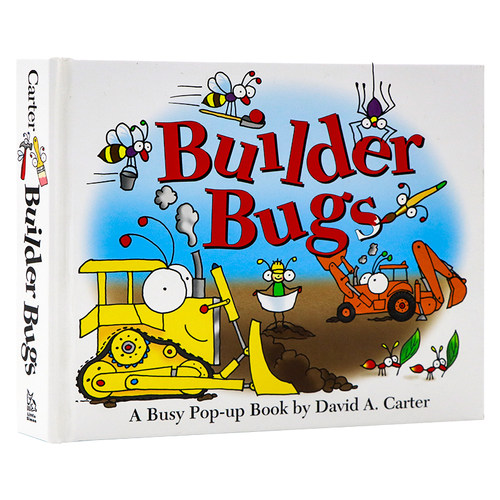 昆虫建设者 英文原版 Builder Bugs 飞虫去那里  儿童立体翻翻书 3-6岁独特立体设计互动元素 David A. Carter教育娱乐结合立体书
