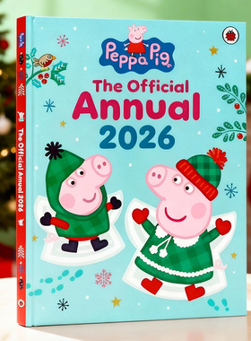 小猪佩奇2026官方年鉴  英文原版绘本 Peppa Pig The Official Annual 2026 圣诞主题绘本 亲子互动阅读 数字颜色职业认知