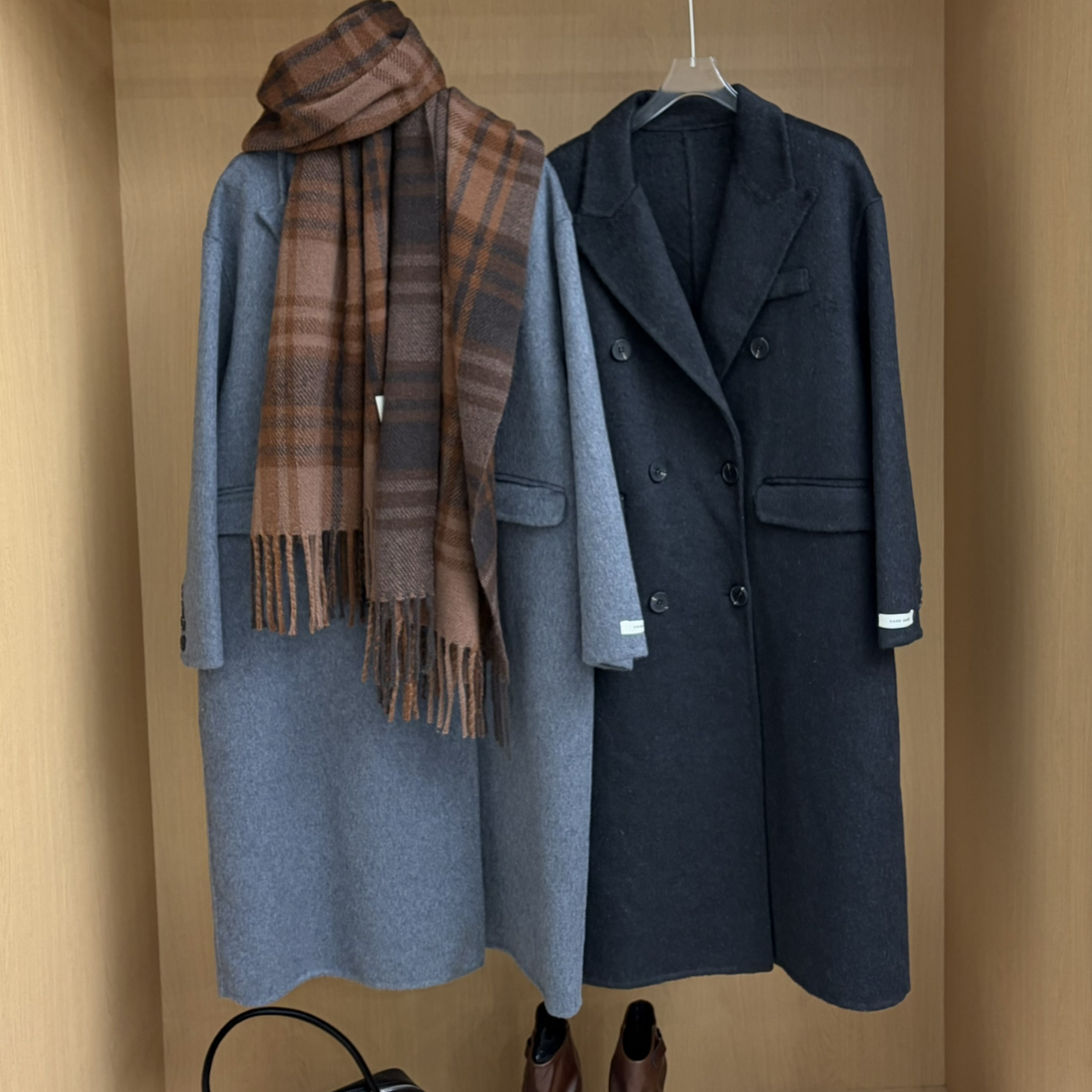 多多设计毛大衣宽松高级感拉满羊毛外套(含100澳毛)ZC3611099