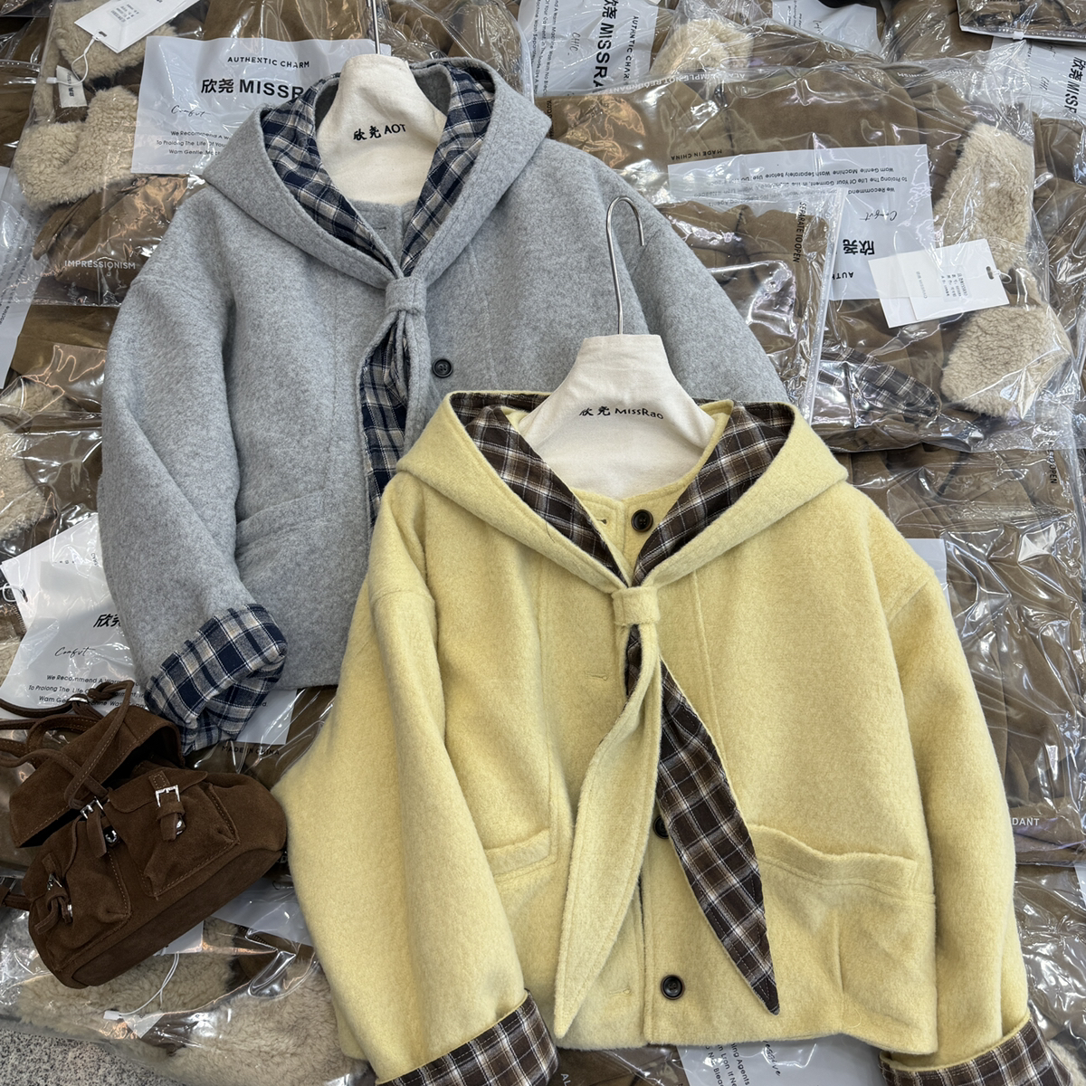 多多小众设计级推荐羽绒服(配可拆卸帽子)(含60白鸭绒)60571