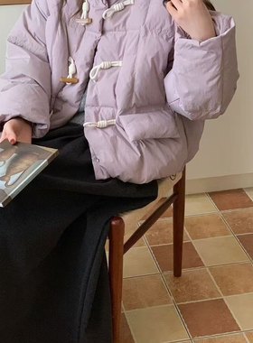 多多角扣女短款韩版新款立领小个子面包服保暖羽绒服外套多CZ009