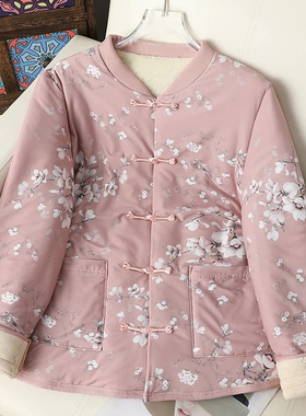 多多冬上新新中式国风年轻款加厚印花宽松保暖棉服YMFS0144599