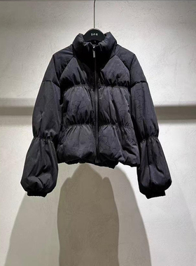 多多小众杭州站-冬上新设计感绗缝韩系休闲保暖羽绒服外套25829