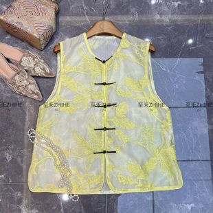 子 多多设计 t104 不含项链包包鞋 含100真丝 式 真丝欧根纱马甲