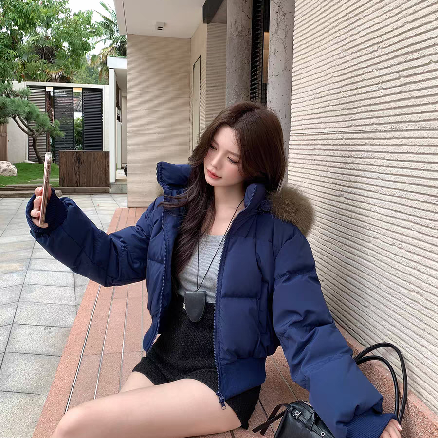 多多店两相宜从早秋到晚冬保暖羽绒服外套(配可拆卸帽子)LK097M