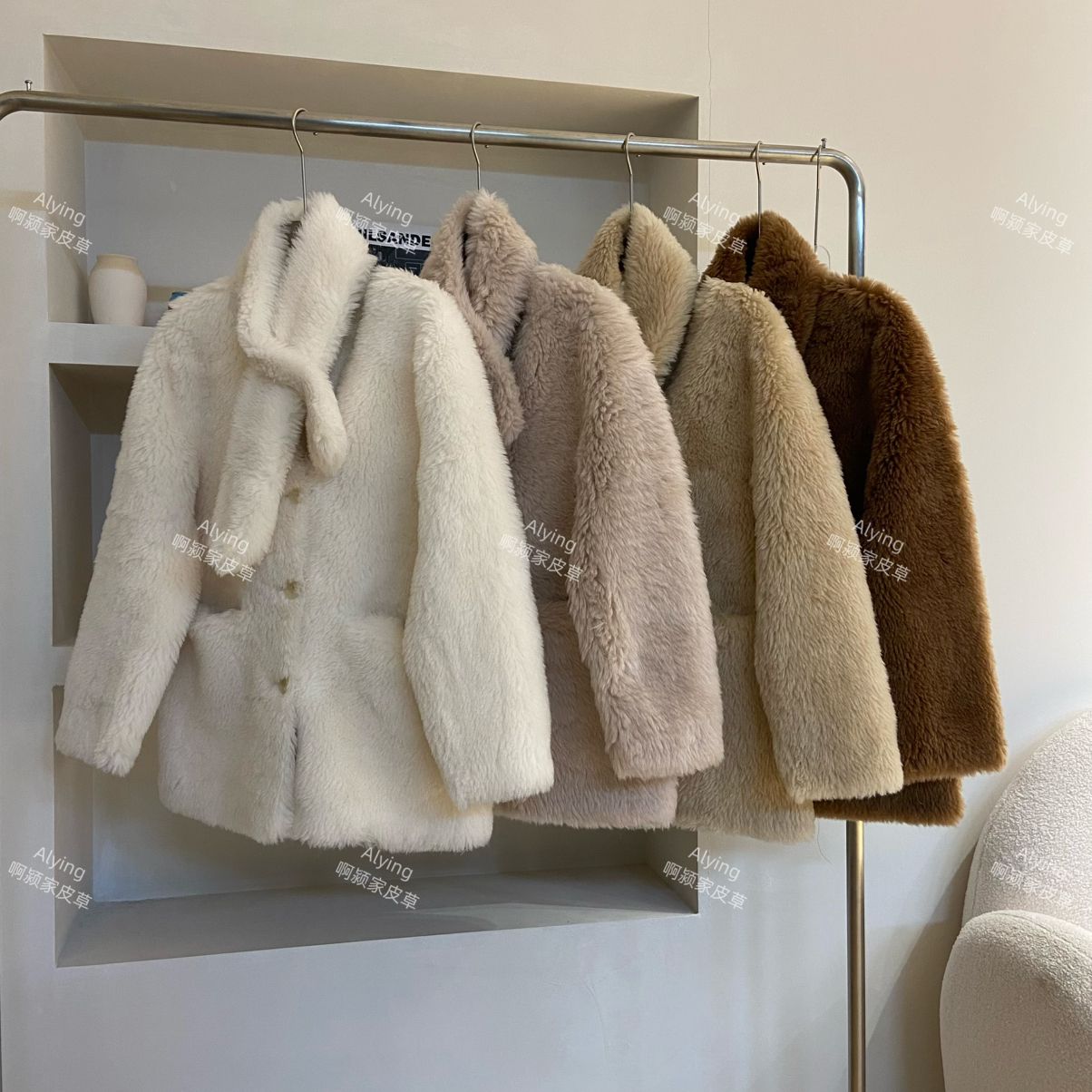 多多套羊毛外套(配全羊毛围脖可拆卸)(含100羊毛)8039y l 