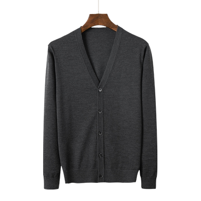 全羊毛纯色宽松外套秋冬打底衫