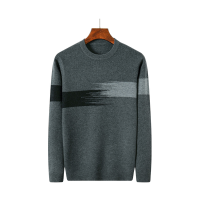 圆领男士针织打底加厚秋冬山羊毛