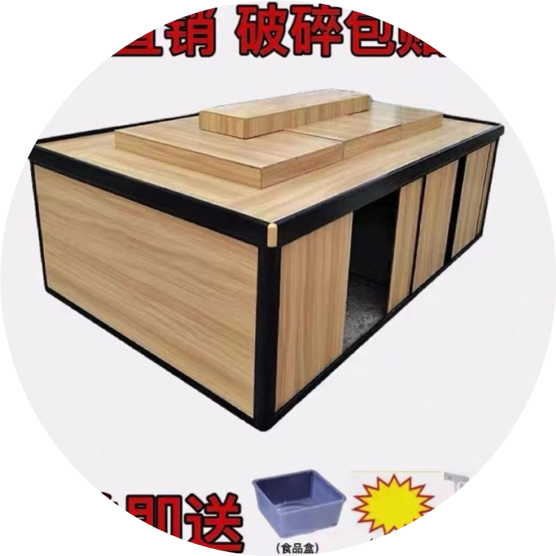 超市货架展示架食品柜休闲零食饼干便利店小卖部散称散货中岛柜子