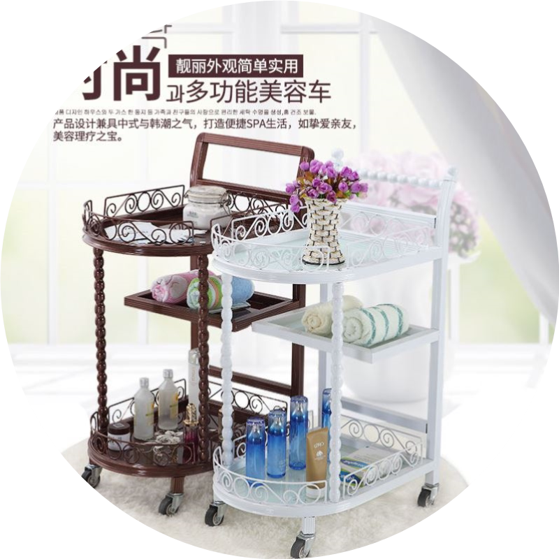 美容推车欧式美发美容院美甲理发店铁艺小推车工具车包邮特价清仓