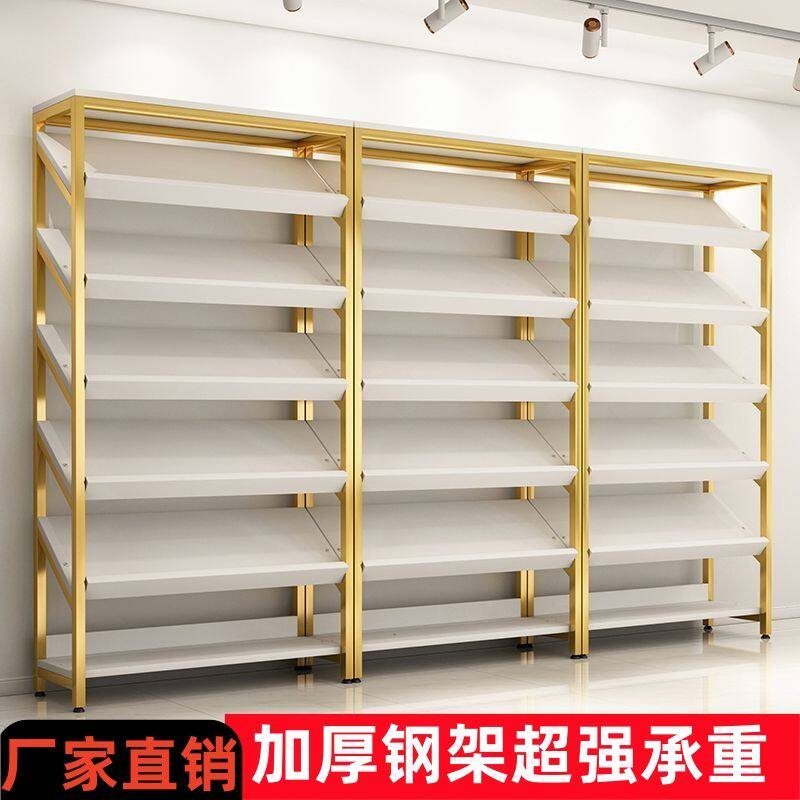 斜面展示架货架鞋柜店店铺商场超市拖鞋多层陈列架斜面置物架鞋架