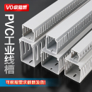 pvc线槽明装 塑料走线槽绝缘阻燃工业配电柜控制箱行线槽布线25