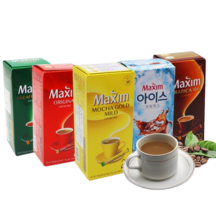 麦馨摩卡原味白金低咖啡因阿拉伯速溶三合一咖啡粉韩国20条盒装