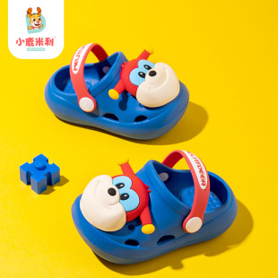 防滑轻便幼儿小孩软底包头宝宝洞洞鞋 新款 女 男童2025夏季 儿童拖鞋