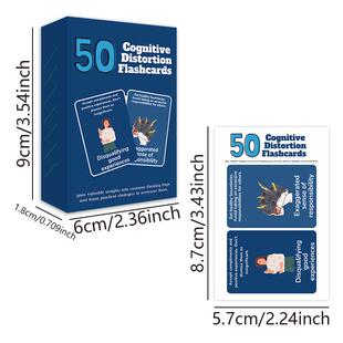 跨境 50 Cognitive Distortion Flashcards 思维陷阱50解心理闪卡