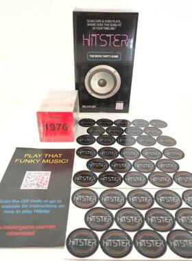 Jumbo Hitster音乐派对纸牌游戏 有趣的308个标志性热门 音乐游戏
