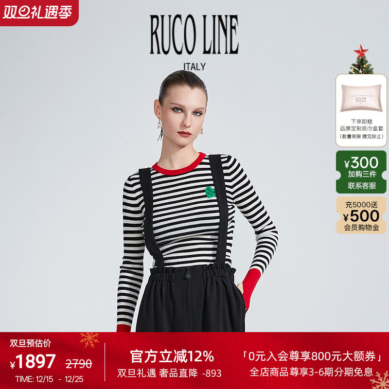 RUCOLINE女士绵羊毛针织上衣