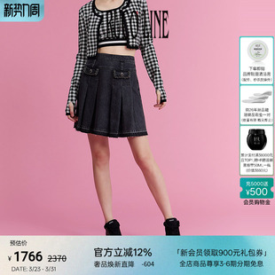 高腰短裙女牛仔裙半身裙 春夏休闲时尚 Ruco Line如卡莱