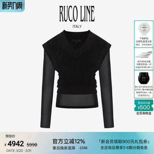 外马甲上衣女褶皱纹理附内打底衫 秋冬新款 Line如卡莱 Ruco