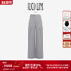 女侧口袋直筒裤 子 Line如卡莱 25秋冬高腰休闲长裤 新品 Ruco