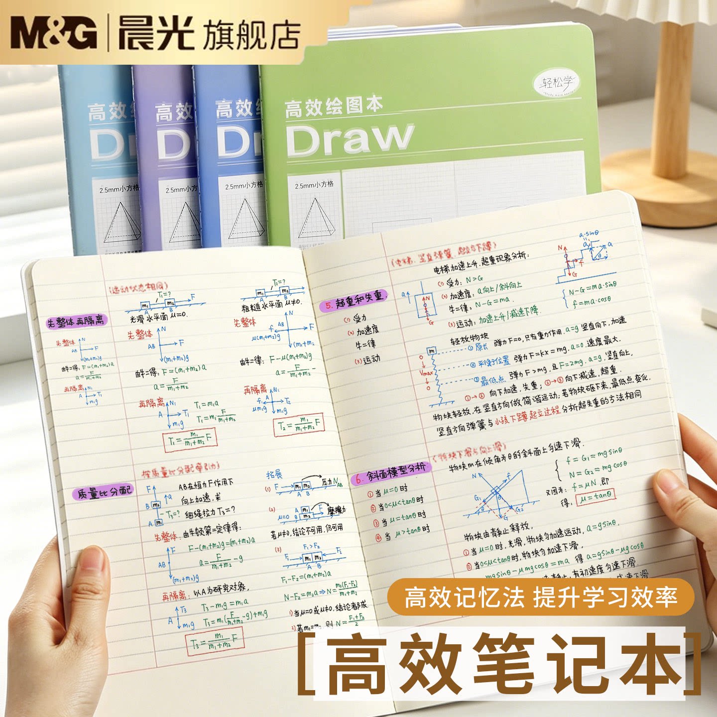 晨光轻松学优品高效笔记本子图片