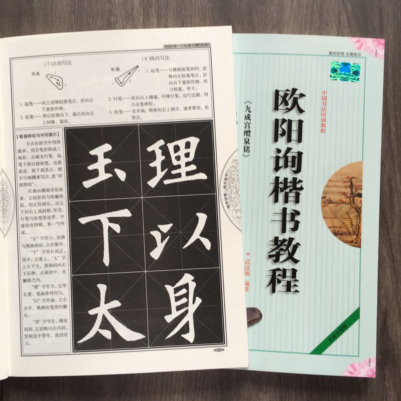 欧阳询楷书教程九成宫醴泉铭中国书法培训教程武道湘欧体楷书毛笔字帖临摹练习入门教材书籍