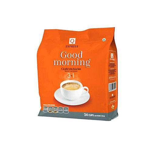 越南袋装黄Q牌速溶三合一咖啡粉480g24条早上好咖啡cafe godmonin