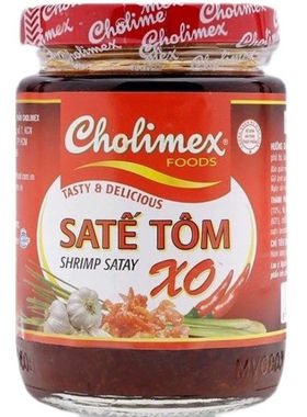 越南cholimex沙爹酱虾味辣椒油XO酱沙茶酱SATE TOM XO 辣椒酱170g