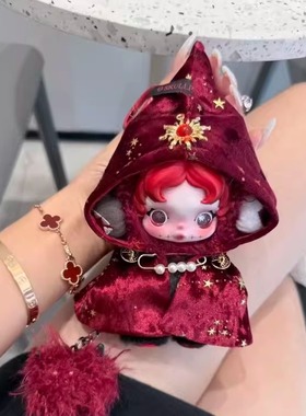 【娃衣】SP系列娃衣光织园冬日乐章魔法红斗篷套装skullpanda衣服