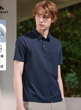【索罗娜速干】亨利格兰2026夏 男运动休闲短袖polo衫轻薄吸汗t恤
