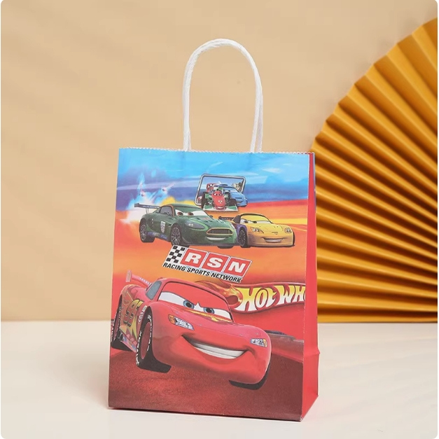 卡通麦昆车玩具总动员纸袋节日儿童糖果玩具礼物礼品包装手提袋