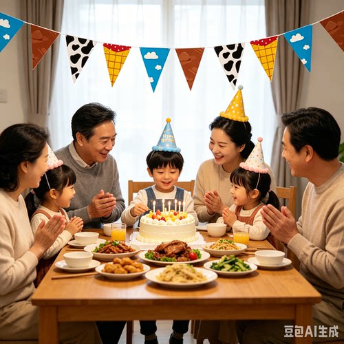 玩具总动员主题年三角旗生日拉旗