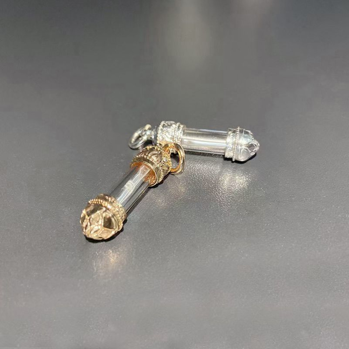 泰国正品古巴noi宝宝管银色金色平安吊坠生日礼物