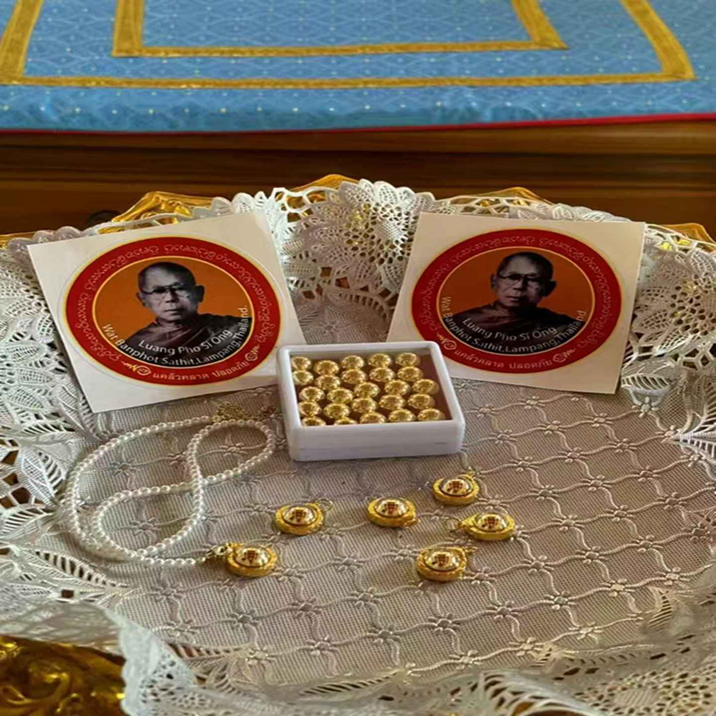 泰国正品古巴习翁龙婆史奥水Y食金吸钱星吊坠项链原庙请可开卡