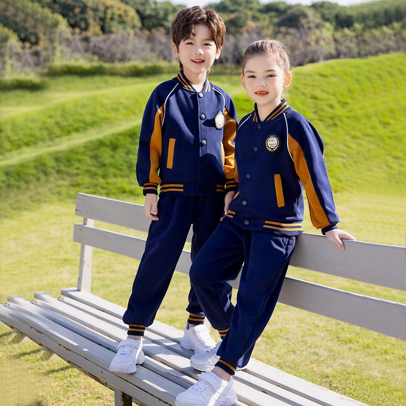 春夏四件套学院风棒球服校服套装小学生男女童班服幼儿园服三件套图片