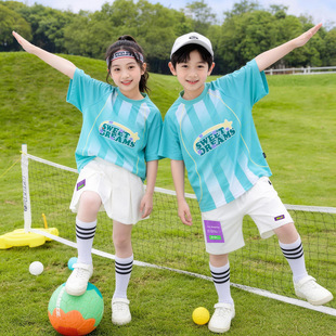 校服小学生夏季班服毕业一年级幼儿园园服儿童夏天运动会短袖套装