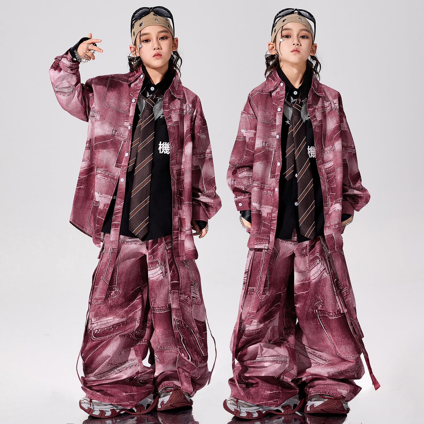 少儿潮酷痞帅炸街架子鼓表演服