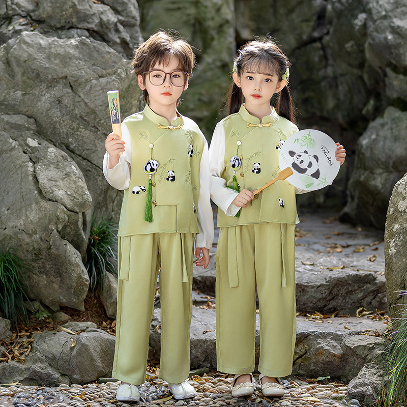 女童套装夏季新款中大童宽松垂感衣服女孩休闲上衣阔腿裤两件套潮