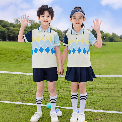 幼儿园园服套装夏季儿童运动会团体活动班服小学生运动校服班服
