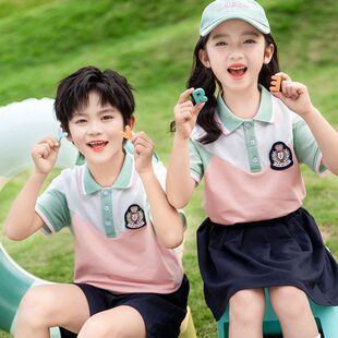 2024新款夏季小学生校服幼儿园园服男女童运动套装老师套
