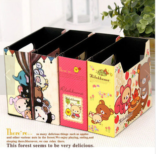 可爱卡通田园风轻松熊 忧伤马戏团 忧忧兔 DIY迷你桌面收纳盒纸质
