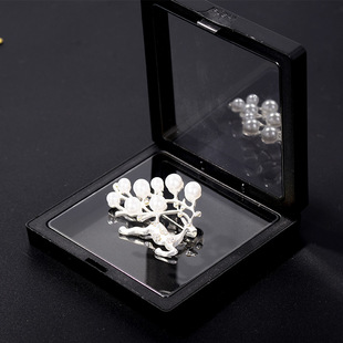 胸针发夹首饰盒新款 盒悬浮礼盒批 镂空饰品塑料薄膜透明包装