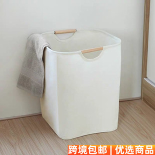 脏衣篓可折叠家用防水放衣物篮子 简约脏衣服收纳筐脏衣篮日式