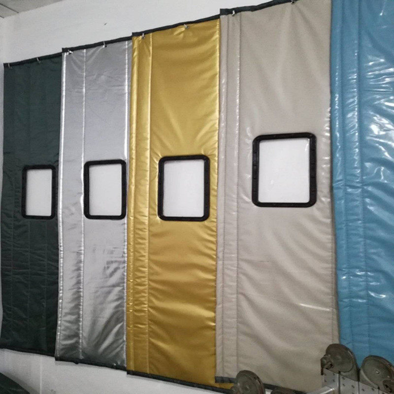 布艺加厚冬季保暖保温防风防水牛津布挡风空调棉门帘隔音家用