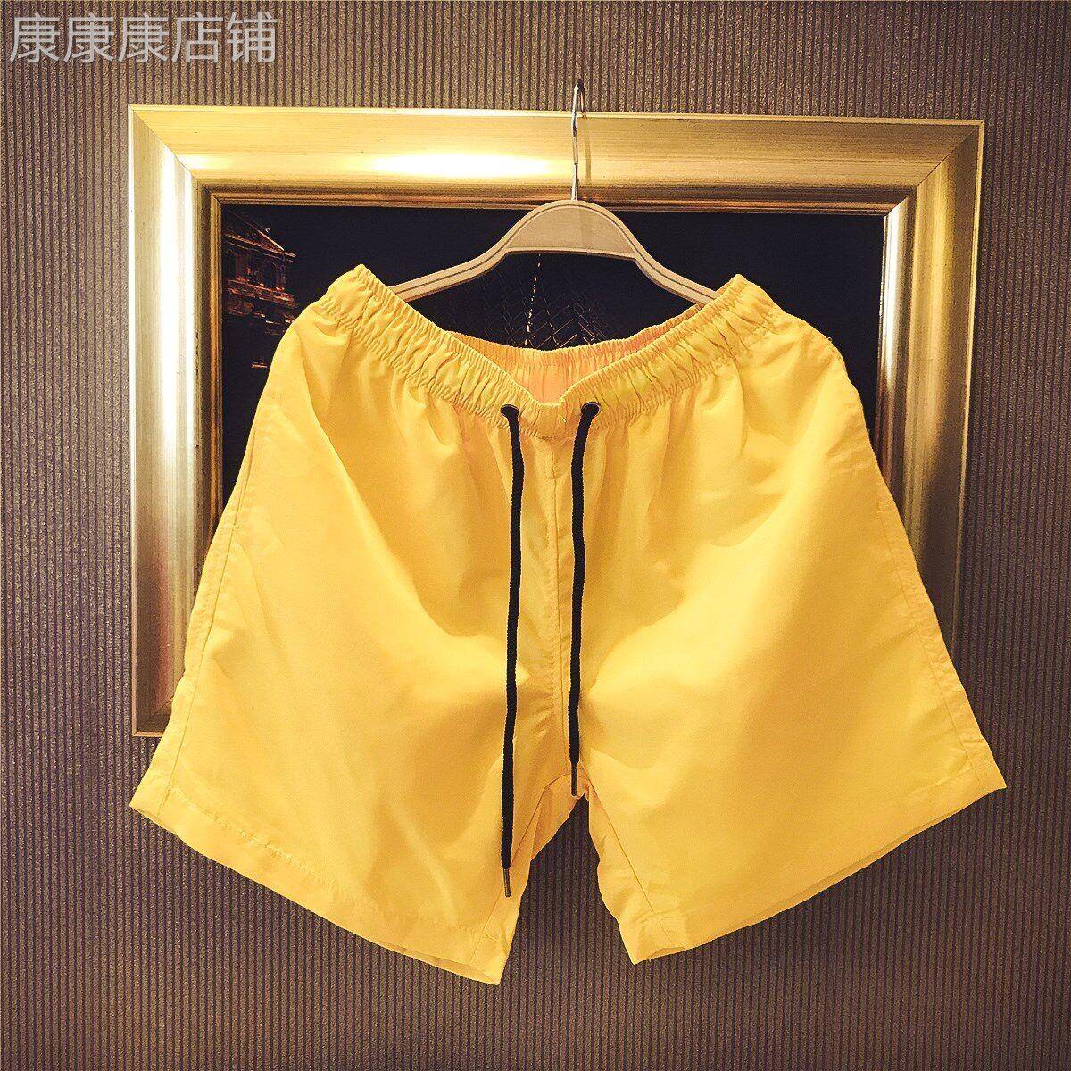 Hrners运动短裤防走光美式黑色休闲夏季大码五分跑步白色速干男士