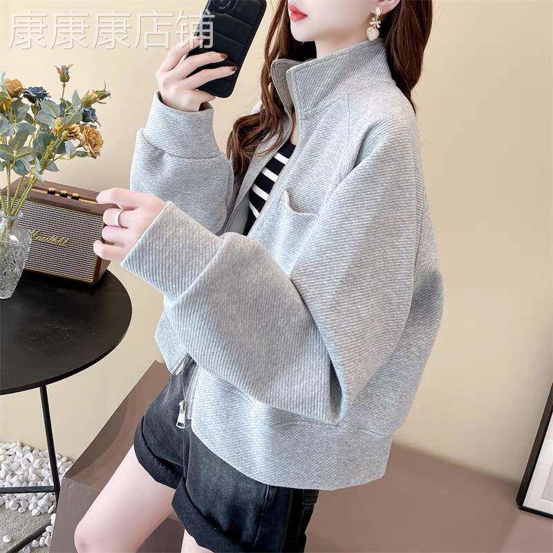 春季流行卫衣外套女2025新款爆款欧货时尚春装棒球服短款开衫上衣